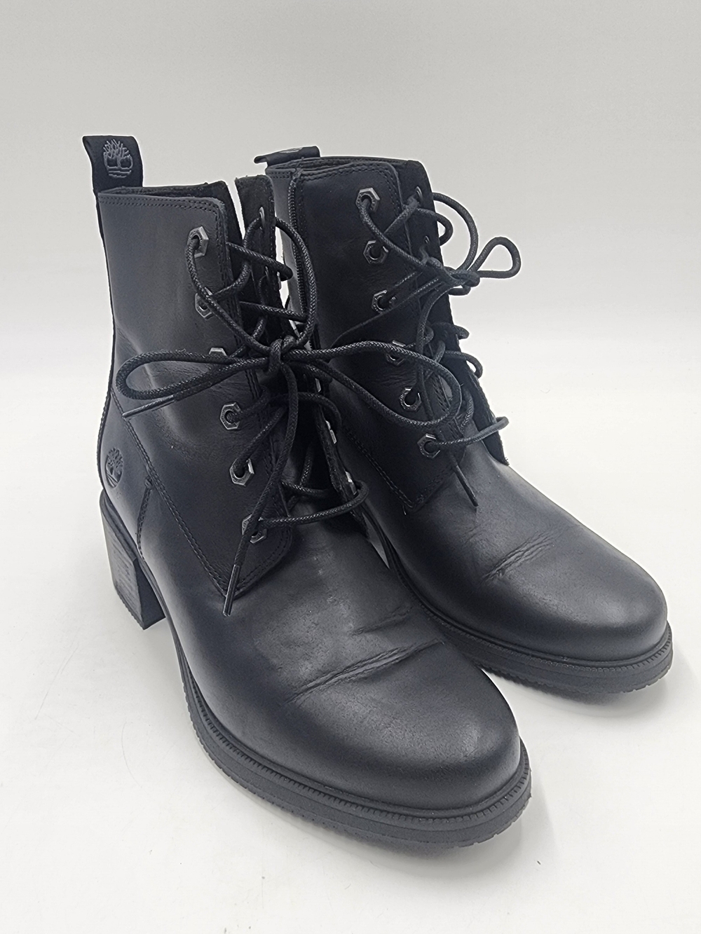 Timberland Dalston Vibe 6in Side Zip Black Boots Women's Size 9